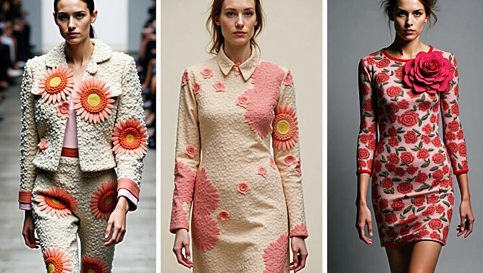 Bold Florals & 3D Appliques: Fashion Trends for Spring 2025 out in full bloom.