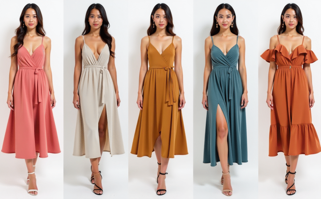 Midi Dresses From Mini to Long: