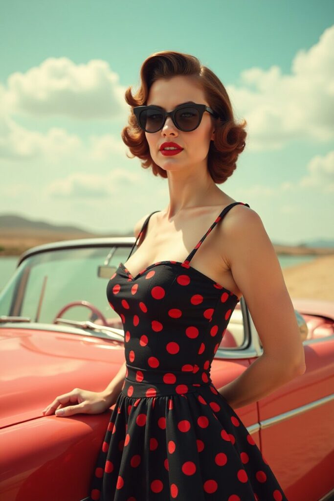The 1950s Polka Dot Dress