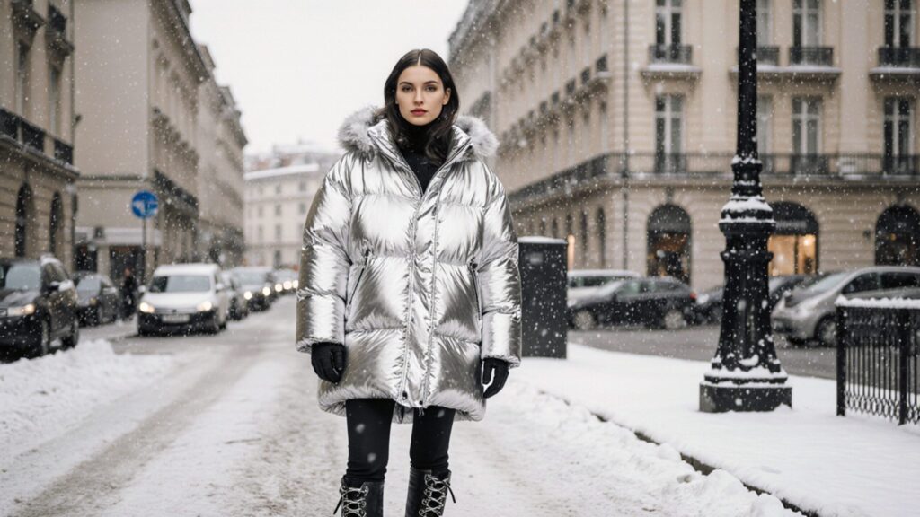 Oversized puffer jacket Winter Fashion Trends 2025